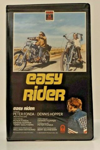Easy Rider Rare Clamshell Vhs (1981) Rca Columbia Peter Fonda Dennis Hopper 1969