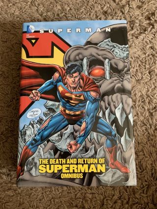 The Death And Return Of Superman Omnibus Oversized Hardcover Dc Comics Rare