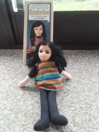 RARE Vintage 1964 Mattel Brunette Scooba Doo Doll with Box not talking 3