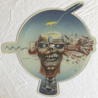Iron Maiden - Can I Play With Madness - Rare Uk Shaped Picture Disc (sml Damage)