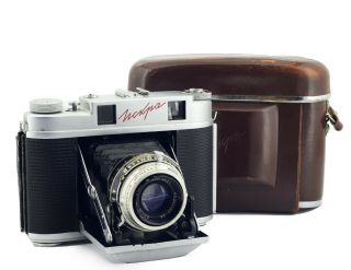 Rare Iskra Soviet Medium Format Rangefinder Camera Industar - 58 3,  5 / 75 Mm