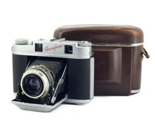 Rare ISKRA Soviet medium format rangefinder camera Industar - 58 3,  5 / 75 mm 2