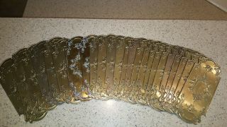 24 Vintage Solid Brass Door Push Plate - $35ea.
