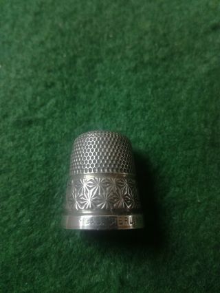 " The Spa " Henry Griffiths & Sons Sterling Silver Victorian Thimble.