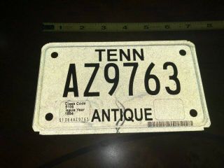 Tennessee Antique Motorcycle License Plate P - 2076