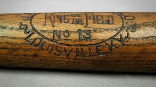 Rare 1911 J.  F.  Hillerich & Son Baseball Bat 