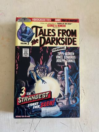 Tales From The Darkside Volume 3 Vhs Big Box Horror Thriller Video Romero Rare