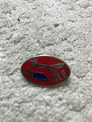 Carlisle Rugby League Badge Vintage Retro Rare Made By Reeves Badges