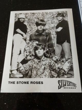 Stone Roses Ian Brown Rare Silvertone Company Promo Press Photo 1988