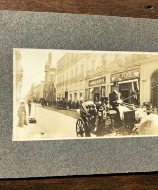 [ MEXICO ] Antique Panorama Photo 1890s Street Scene Calle De San Francisco Rare 2