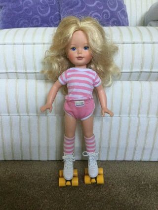 Vintage 1980s Tomy Hang Ten Kimberly Roller Skate 17 " Doll With Lip Gloss (rare)