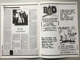 RARE 1987 BIG AUDIO DYNAMITE BAD CONCERT / GIG PROGRAMME MICK JONES OF THE CLASH 2