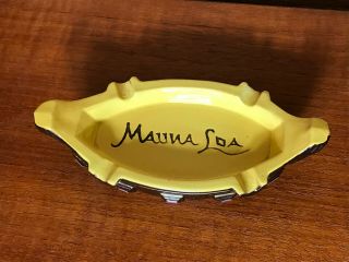 Mauna Loa Detroit Rare Vintage Boat Canoe Tiki Bar Ashtray Hf Pottery
