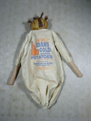 Vintage/Antique Rare HTF Idaho Gold Thomas Farms Olney Illinois Potato Sack Doll 3