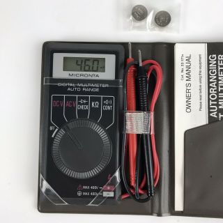 Radio Shack Micronta 22 - 171A LCD Digital Autoranging Pocket Multimeter,  Battery 2