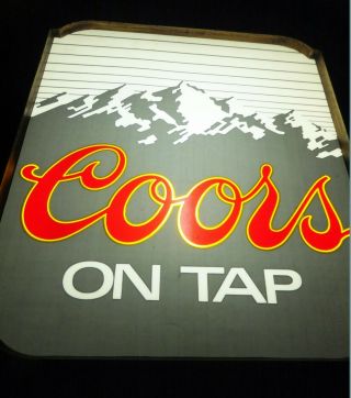 VINTAGE EXTREMELY RARE COORS BEER LIGHT UP SIGN FROM 1981 3