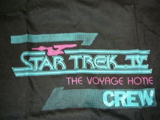Star Trek The Voyage Home Crew Shirt 1986 Industrial Light And Magic Rare