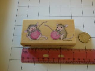 Rare House Mouse Fruity Fun Rubber Stamp By Stampabilities