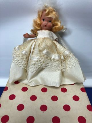 5.  5” Nancy Ann Storybook Dolls The Snow Queen 172 Jointed Bisque W/ Tag & Box