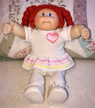 Vintage 1985 Ok Factory Cabbage Patch Doll W/first Tooth In