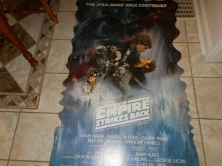 Rare Vintage Star Wars The Empire Strikes Back Stand Up Movie Poster 56 " X 34 "
