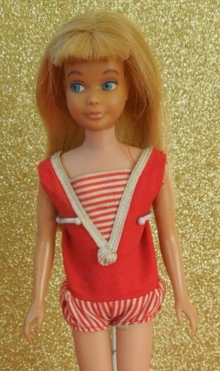 Vintage Mattel S/l Skipper Doll In Her Swim Suit