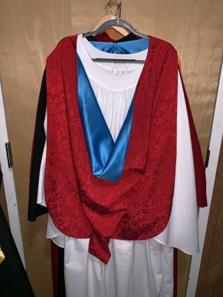 Fogm (fellow Of The Oxford Guild Of Musicians) Academic Hood.  Rare Find