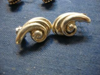 Ultra Rare Cynibia Gale Estate 925 Sterling Silver Earrings