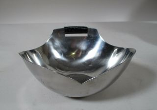 Vintage Mid Century Danish Modern Mg Denmark Stainless Steel Handled Heart Bowl