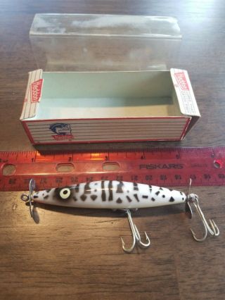 Vintage Heddon Dying Flutter Lure W Box Rare Find Awesome Colors Looks