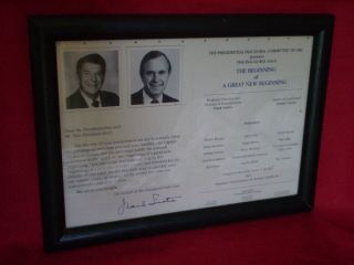 Rare,  The Presidential Inaugural Committee Of 1981 Ronald Regan/frank Sinatra