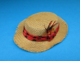 Vintage Barbie Ken - Dreamboat 785 Straw Hat With Feather