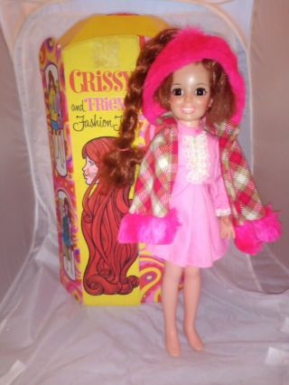 Crissy Doll With Growing Hair And Chrissy And Friend Fashion Tote Vintage