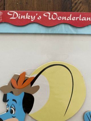 Huckleberry Hound Wonderland Art 1964 Rare Piece 16” X 12” Hanna Barbera