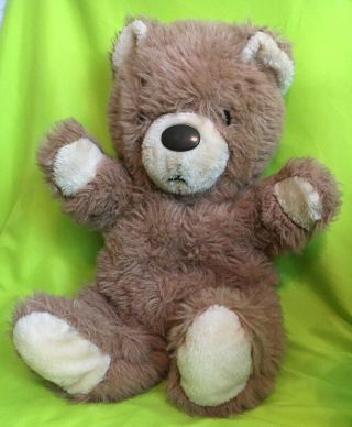 Vintage 1988 Dan Dee Imports 15 " Plush Stuffed Brown Teddy Bear