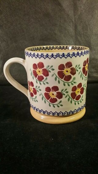 Rare Vintage Nicholas Mosse Pottery Mug Cup Old Rose Ireland Large 4 "