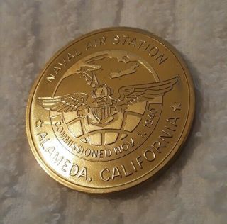 Authentic Nas Naval Air Station Alameda California Old And Rare Challenge Coin