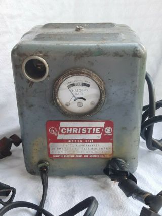 Antique Art Deco Christie Model C126 50s Battery Charger Vintage Service Station