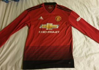 Rare Match Worn Manchester United Youth Home Shirt 20/21 Small.  U15s