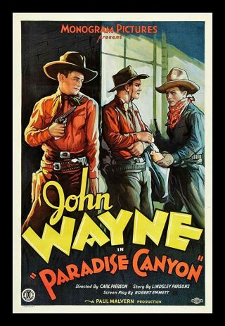 Rare 16mm Feature: Paradise Canyon (john Wayne) 1935 Monogram / Kodak