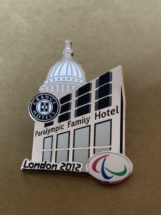 Very Rare London 2012 Olympics Pin Badge Grange Hotels Sponsor Paralympics