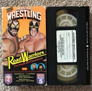The Road Warriors The Hawk & The Animal AWA VHS Tape 5 WWE WWF NWA NXT ECW Rare 2