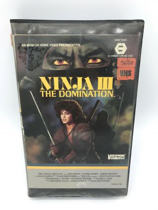 Rare Ninja Iii 3 The Domination Vhs Mgm Sho Kosugi Lucinda Dickey Clam