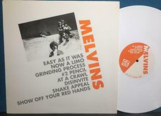 Melvins 8 Songs Rare 1991 C/z White Vinyl Nm/nm - Live 1986 Buzzo Crover Lmtd 500