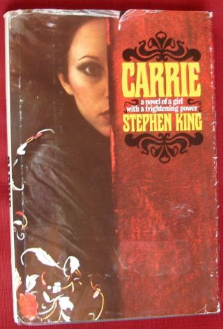 Carrie By Stephen King (1974,  Hardcover) - Hc,  Dj - Rare -