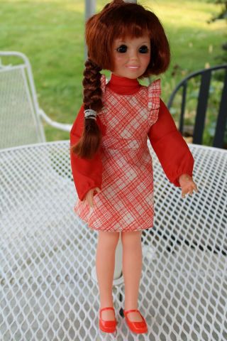 Vintage 1968 Ideal Crissy Doll With Growing Hair & Clothes 18 "