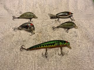 5 Bomber Old Fishing Lures 24