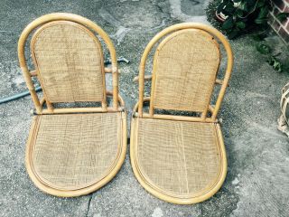 Bamboo Beach Sand Chair Very Rare And Unique Indonesia Tan