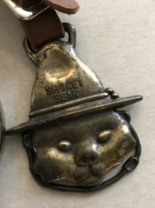 Rare 1974 Smokey The Bear Forest Service Pocket Watch Bradley With Key Fob AJ 3