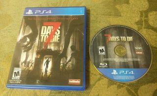 Seven 7 Days To Die (sony Playstation 4,  2016) Rare Ps4 Zombie Survival Game